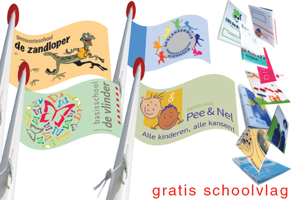 Bij bestellingen vanaf 200 hechtmappen of ringbandmappen, met minimaal 10 showtasjes, een gratis vlag met een formaat van 225cm breed en 150cm hoog!