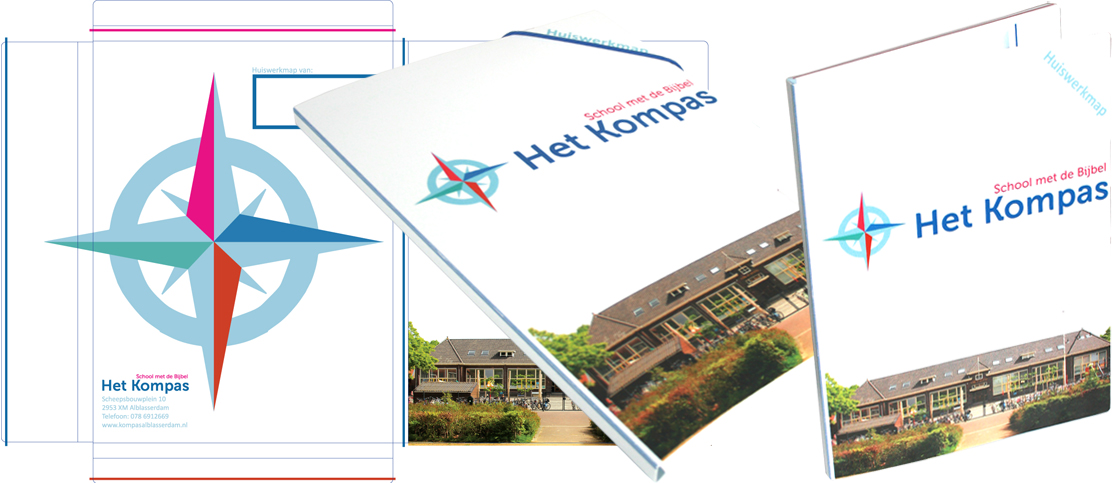 elasto-documenten huiswerkmap voor Het Kompas in Alblasserdam