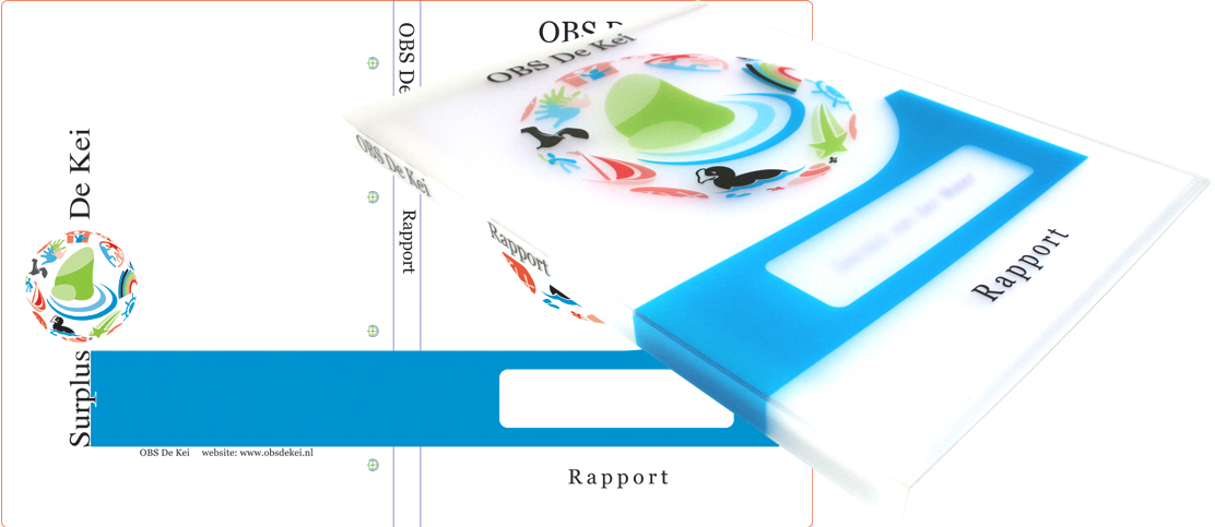 Duurzame Schoolmap van 100% recyclebaar materiaal voor OBS De Kei in Hippolytushoef
