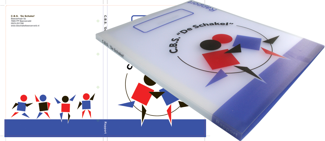 Snelhechter rapportmap voor CBS De Schakel in Beerzerveld.