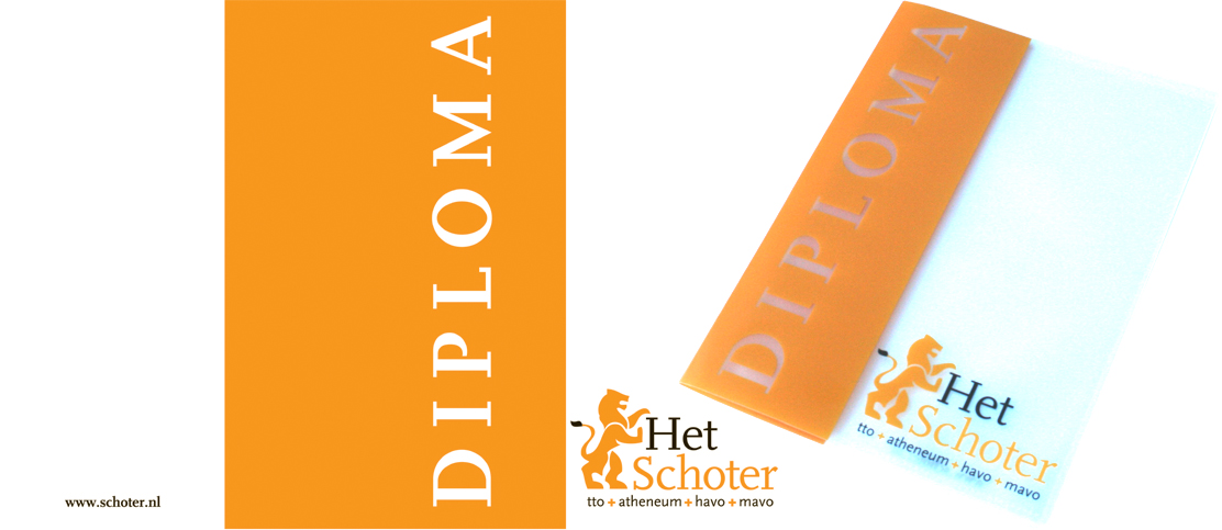 Diplomamap Schoter Scholengemeenschap Haarlem voor tto, Atheneum, Havo en Mavo