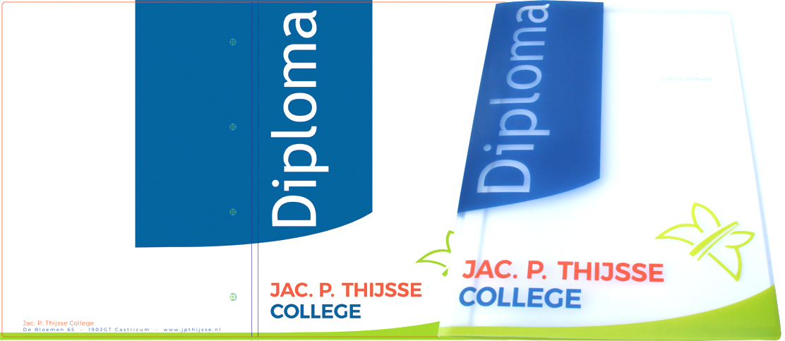 Diplomamap Jac. P. Thijsse College, school voor Mavo, Havo en Atheneum in Castricum