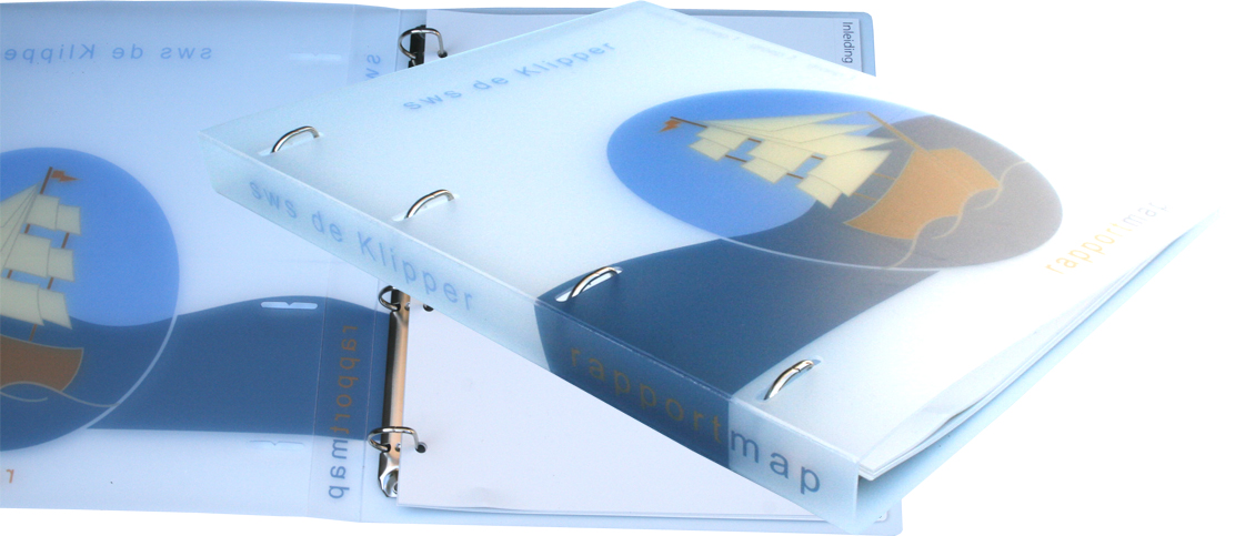 Ringband schoolmap SWS De Klipper Luttelgeest, inclusief set speciaal gemaakte tabbladen