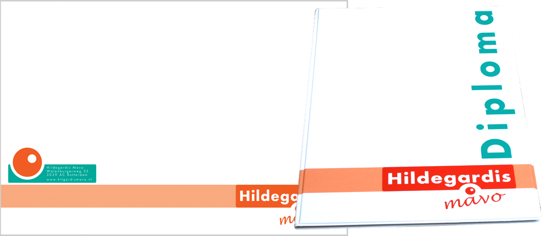 Showtas diplomamap voor de Hilgardis Mavo: de huiswerkvrije school in Rotterdam waar je gezien wordt!