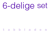 7-delige tabbladen set ringbandmappen