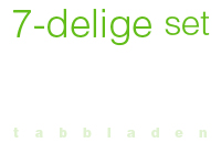 7-delige tabbladen set ringbandmappen