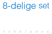 7-delige tabbladen set ringbandmappen