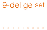 8-delige tabbladen set ringbandmappen