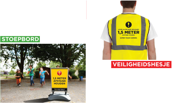 Stoepbord en Hesje voor onderwijsmedewerkers