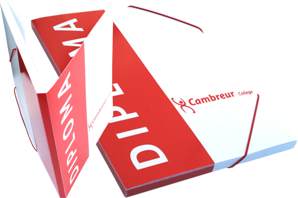 Elasto diploma cassette van het Cambreur College in Dongen 