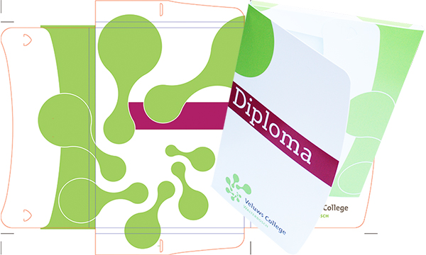 Elasto diploma cassette voor Veluws College Walterbosch in Apeldoorn