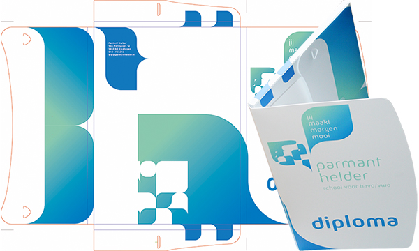 Elasto diploma cassette voor Veluws College Walterbosch in Apeldoorn