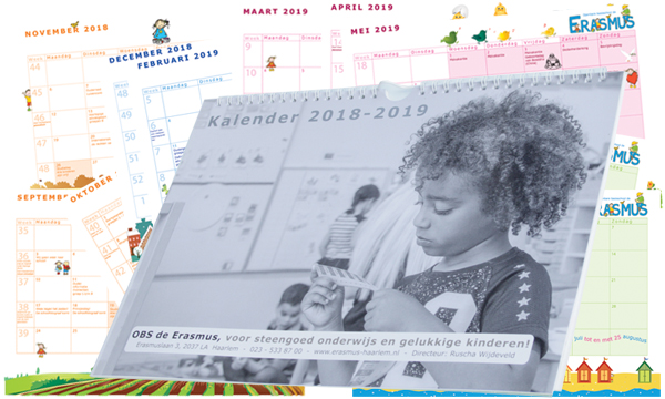 Activiteiten jaarplanner voor ouders en leerlingen van de Openbare Basisschool de Erasmus in Haarlem