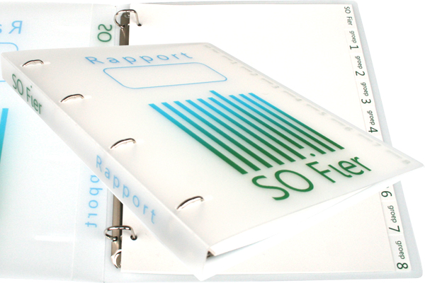 rapport ringbandmap en tabbladen voor SO Fier Utrecht