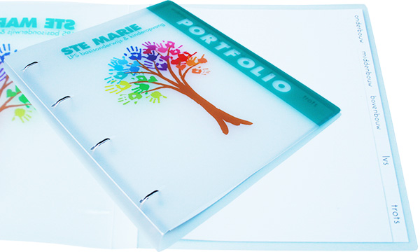 Nieuwe ringband schoolmap voor LPS basisonderwijs en kinderopvang, Locatie Ste Marie, in  Huijbergen.
