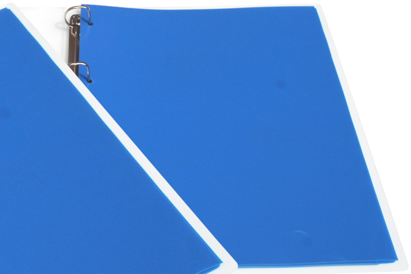 Schutblad blauw